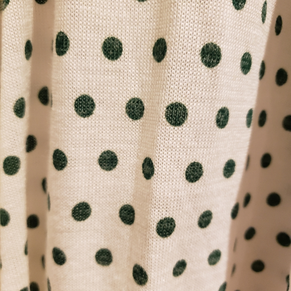 Lularoe cream/green Caroline cardigan size 2XL